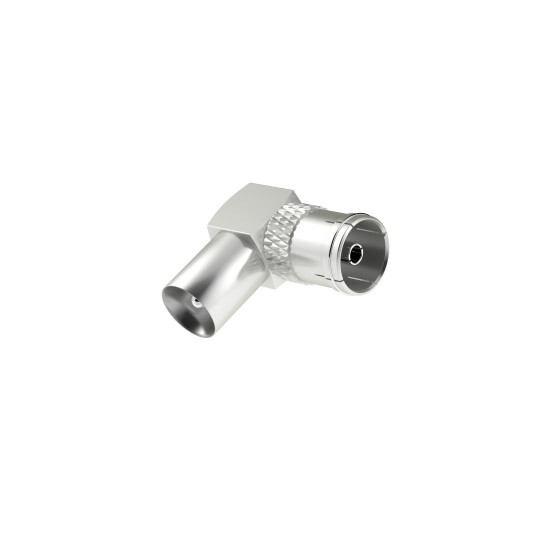 Hama Antenna Adapter, Coax Plug - Coax Socket, 90°
