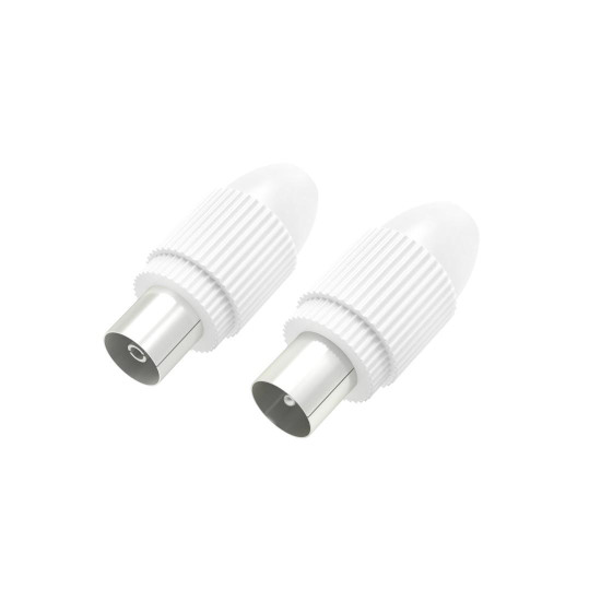 Hama Coax Set, Plug/Socket, Can Be Clamped