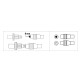 Hama Coax Set, Plug/Socket, Can Be Clamped