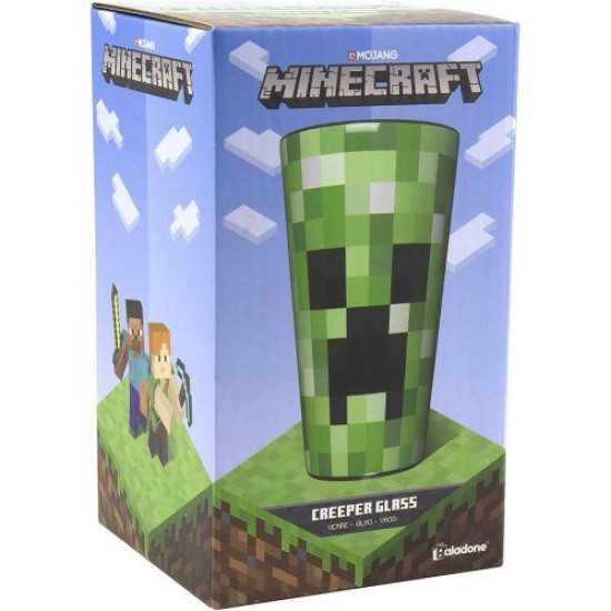 Paladone Minecraft Creeper Glass (400ml), PP6729MCFV2