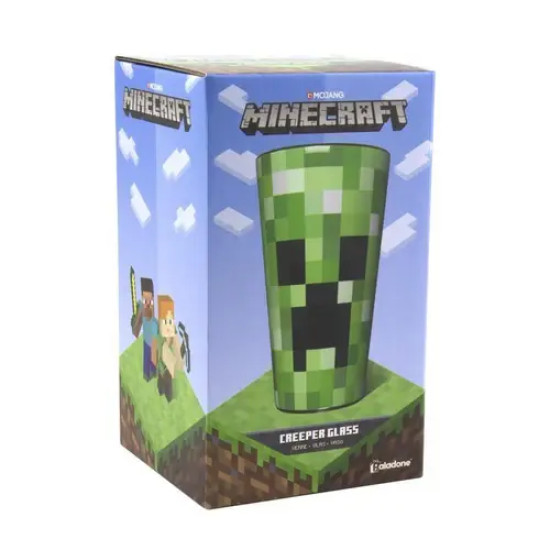 Paladone Minecraft Creeper Glass (400ml), PP6729MCFV2