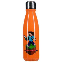 Paladone Minecraft - Aluminium Water Bottle 600ml, PP12074MCF