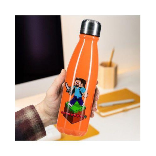 Бутилка Paladone Minecraft Paladone - Aluminium Water Bottle 600ml, PP12074MCF