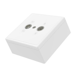 Hama Antenna Terminal Socket, 75 Ohm, Surface-mounted
