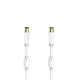 Hama Antenna Cable, Coax Plug - Coax Socket, gold-plated, 3.0 m, 100 dB