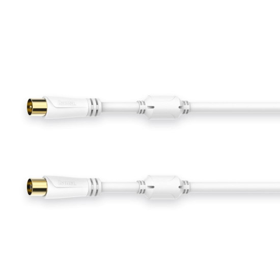 Hama Antenna Cable, Coax Plug - Coax Socket, gold-plated, 3.0 m, 100 dB