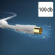 Hama Antenna Cable, Coax Plug - Coax Socket, gold-plated, 3.0 m, 100 dB