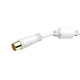 Hama Antenna Cable, Coax Plug - Coax Socket, gold-plated, 3.0 m, 100 dB