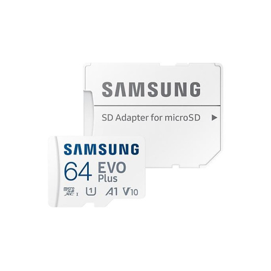 Memory card Samsung EVO Plus microSDXC, 64GB, Adapter