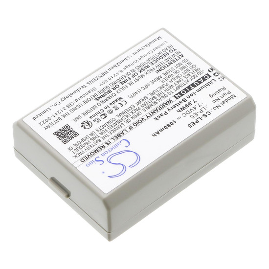 Camera Battery for CANON LPE5 LiIon 7.2V 1080mAh Cameron Sino