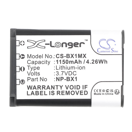 Батерия за фотоапарат SONY NP-BX1 LiIon 3.7V 1150mAh  Cameron Sino