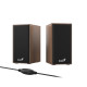 Genius тонколони Speakers 2.0 - SP-HF180 - 6W, USB, Wood