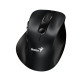 Genius безжина безшумна мишка Wireless Silent Mouse Ergo 9000S - Silent, Bluetooth, 2.4G, Black