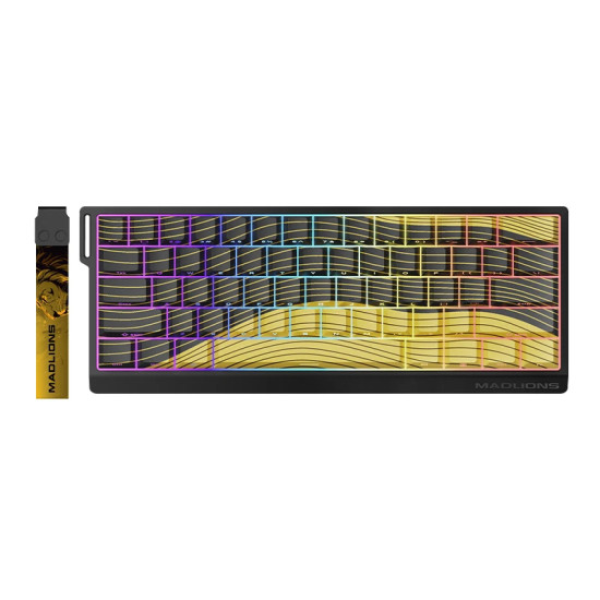 Madlions професионална геймърска механична клавиатура Professional Gaming Mechanical Keyboard MAD 60 HE Contour Flagship - 8K, Magnetic Amber Pro [Linear]
