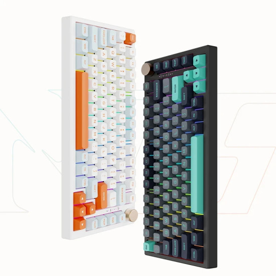 VGN безжична геймърска механична клавиатура Wireless Gaming Mechanical Keyboard - N75 PRO Caribbean Blue - Azure Switches [Linear]
