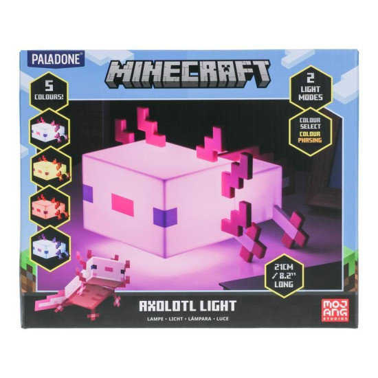 Paladone: Minecraft - Axolotl Light, PP11743MCFV2