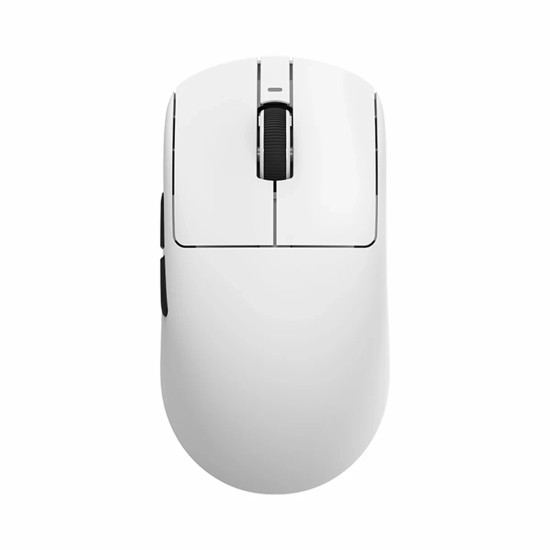 VXE професионална геймърска мишка Wireless Gaming Mouse Dragonfly R1 SE+ - Huano Blue Glow V2, White