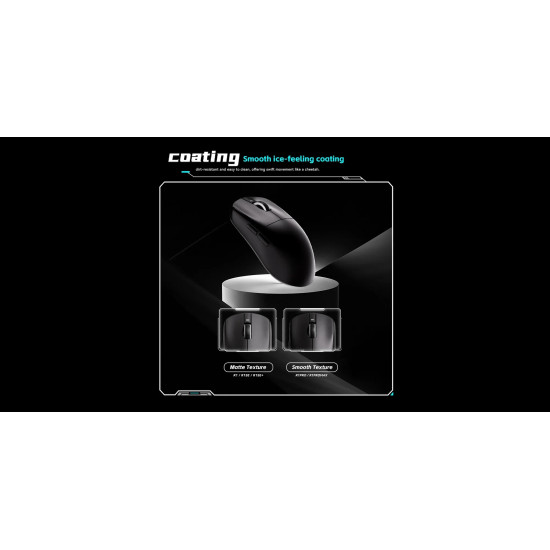 VXE професионална геймърска мишка Wireless Gaming Mouse Dragonfly R1 SE+ - Huano Blue Glow V2, White