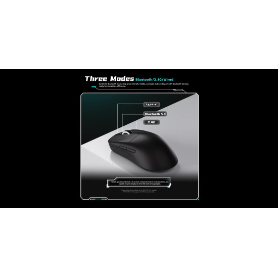 VXE професионална геймърска мишка Wireless Gaming Mouse Dragonfly R1 SE+ - Huano Blue Glow V2, White