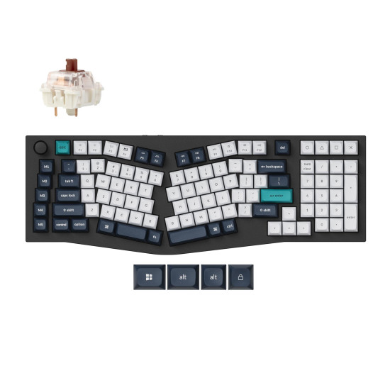 Mechanical Keyboard Keychron Q13 Max Carbon Black - Wireless, Jupiter Brown