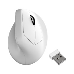 Ергономична мишка Keychron M5 Wireless 8K - White