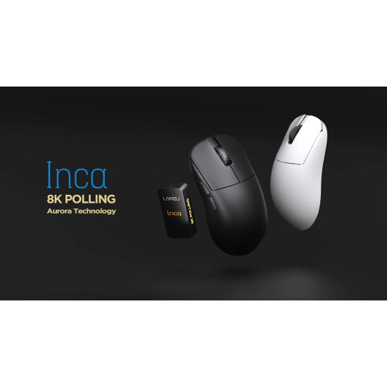 Lamzu професионална геймърска мишка INCA 8K - Wireless Gaming Mouse - Black