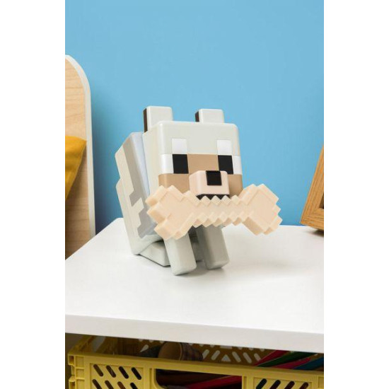Paladone Glo Buddies: Minecraft - Wolf Light, PP14761MCF
