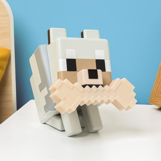 Paladone Glo Buddies: Minecraft - Wolf Light, PP14761MCF