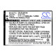 Camera Battery for SAMSUNG SLB10A LiIon  3.7V 1050mAh, Cameron Sino