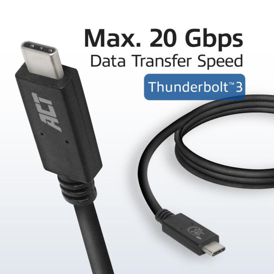 ACT Cable USB-C - USB-C, 1 m / USB4, 20Gbps, 240W, certified USB-IF