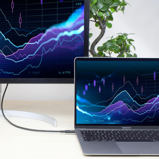 ACT Cable USB-C - USB-C, 0.8 м / USB4, 40Gbps, 240W, сертифициран USB-IF