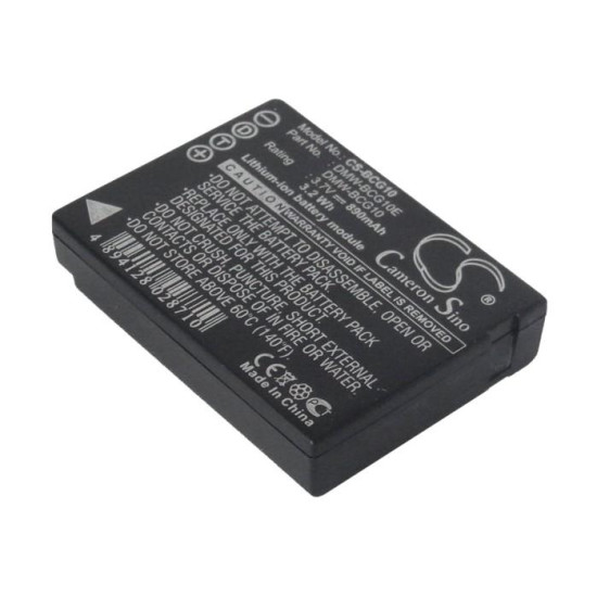 Camera Battery for Panasonic 3.7V 890mAh DMW-BCG10 Cameron Sino
