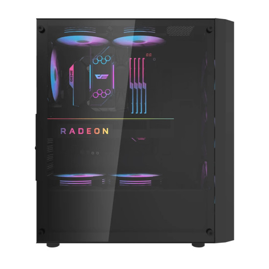 Darkflash кутия Case ATX - DK351 Black - 4 fans included