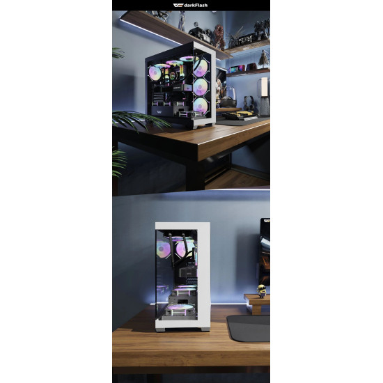 Darkflash кутия Case ATX - DS900 White - USB-C
