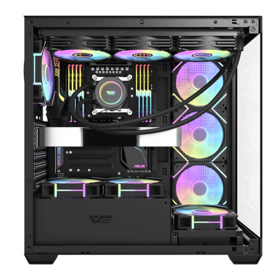 Darkflash кутия Case ATX - DS900 Black - USB-C