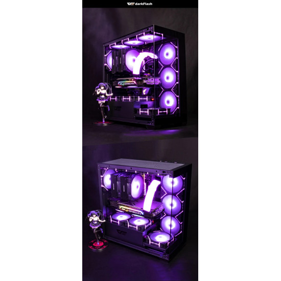 Darkflash кутия Case ATX - DS900 Black - USB-C