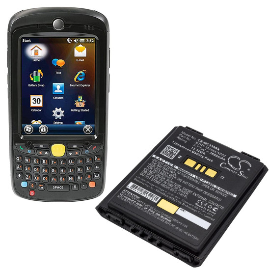 Camera Battery for  barcode scanner Symbol MC55 MC5574  LiIon  3.7V 3600mAh Cameron Sino