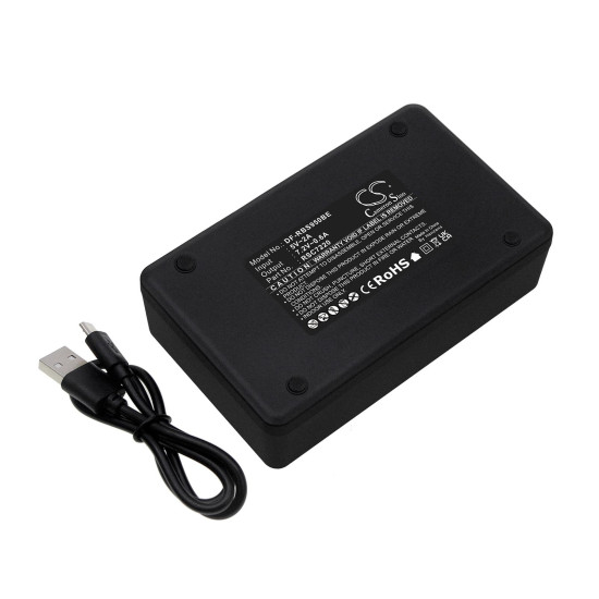 Charger for batteries for CRANE remotes  Palfinger 590 , 960 ; Scanreco  592, 960 RSC7220  NIMH 7,2V Dual Micro USB Cameron Sino