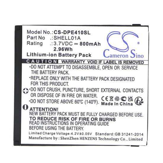 Mobile battery  DORO PhoneEasy 409, PhoneEasy 410, PhoneEasy 610  LiIon 3,7V 800mAh CAMERON SINO