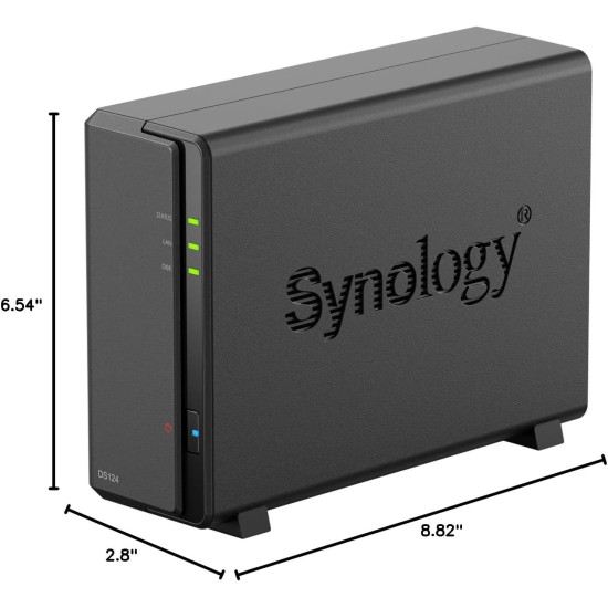 Synology 1-Bay DiskStation DS124 (Diskless) Black