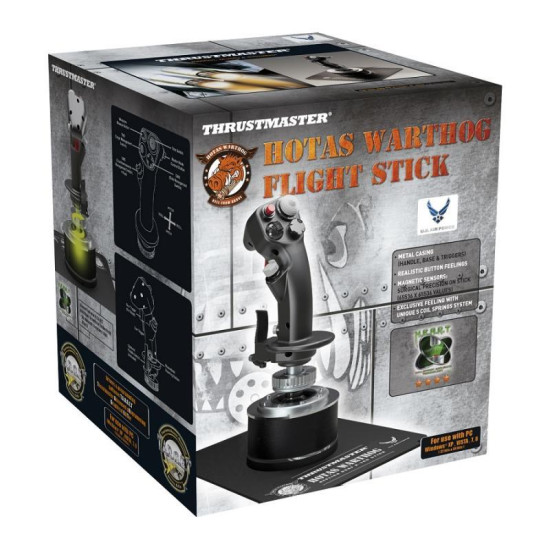 Joystick Thrustmaster HOTAS Warthog Flight Stick for PC, Black