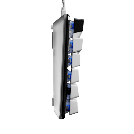 Pulsar професионална геймърска механична клавиатура Professional Gaming Mechanical Keyboard PCMK 2 HE TKL ANSI White - 8K, Gateron Magnetic Switches [Linear]