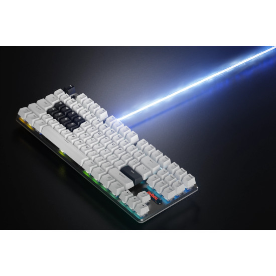 Pulsar професионална геймърска механична клавиатура Professional Gaming Mechanical Keyboard PCMK 2 HE TKL ANSI White - 8K, Gateron Magnetic Switches [Linear]