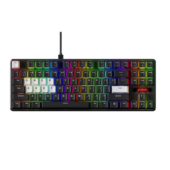 Pulsar професионална геймърска механична клавиатура Professional Gaming Mechanical Keyboard PCMK 2 HE TKL ANSI Black - 8K, Gateron Magnetic Switches [Linear]