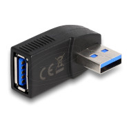Delock Adapter USB 3.0 male-female angled 270° horizontal