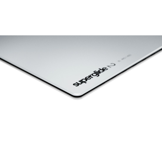 Superglide професионален стъклен геймърски пад за мишка Gaming Glass Mousepad Superglide Pad v2 XL White - 490 x 420 mm