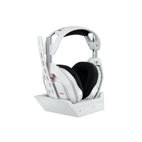 Logitech Astro A50 Lightspeed wireless headphones with dock, White