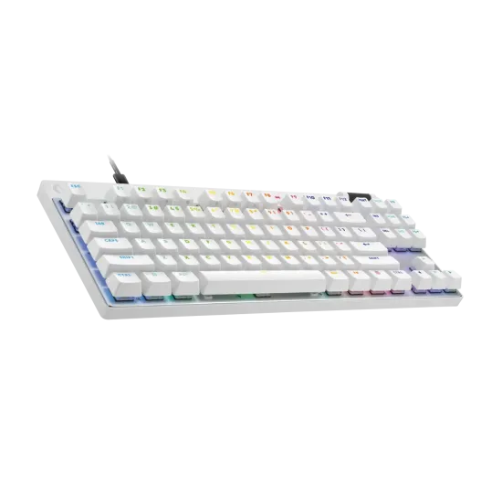 Logitech G Pro X Rapid TKL Mechanical Gaming Keyboard - White, magnetic-analog switch