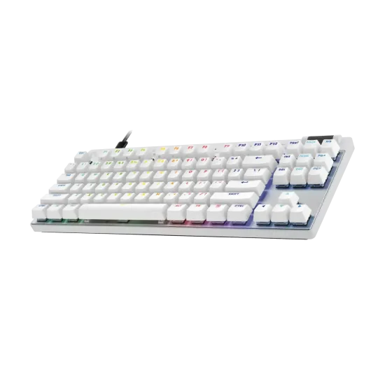 Logitech G Pro X Rapid TKL Mechanical Gaming Keyboard - White, magnetic-analog switch