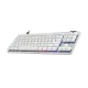 Logitech G Pro X Rapid TKL Mechanical Gaming Keyboard - White, magnetic-analog switch